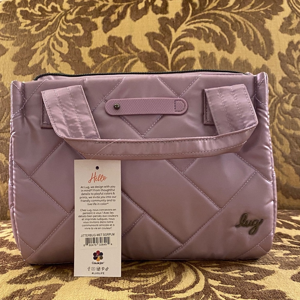 Lug Jitterbug Quilted Crossbody Bag in Sugarplum